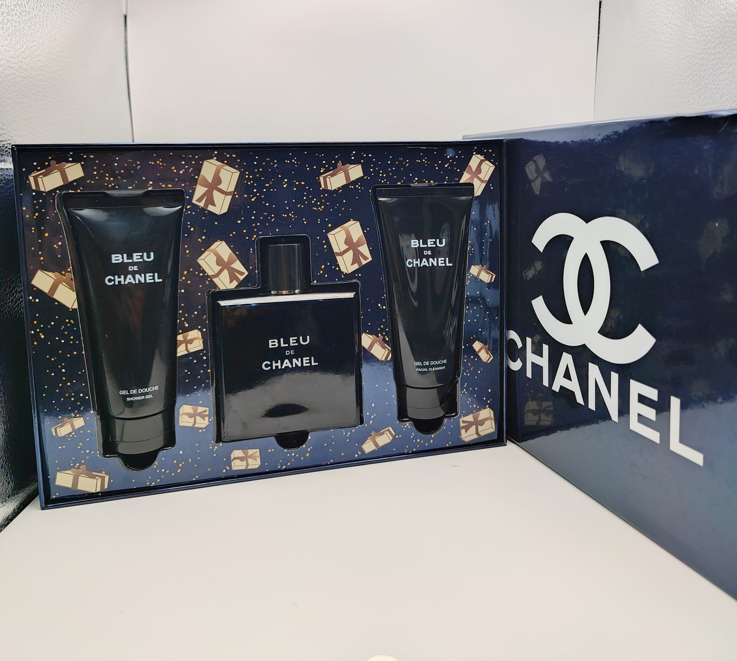 Estuche de regalo Bleu de Chanel fragancia, gel y crema🔥🧐🧴