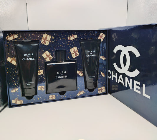 Estuche de regalo Bleu de Chanel fragancia, gel y crema🔥🧐🧴