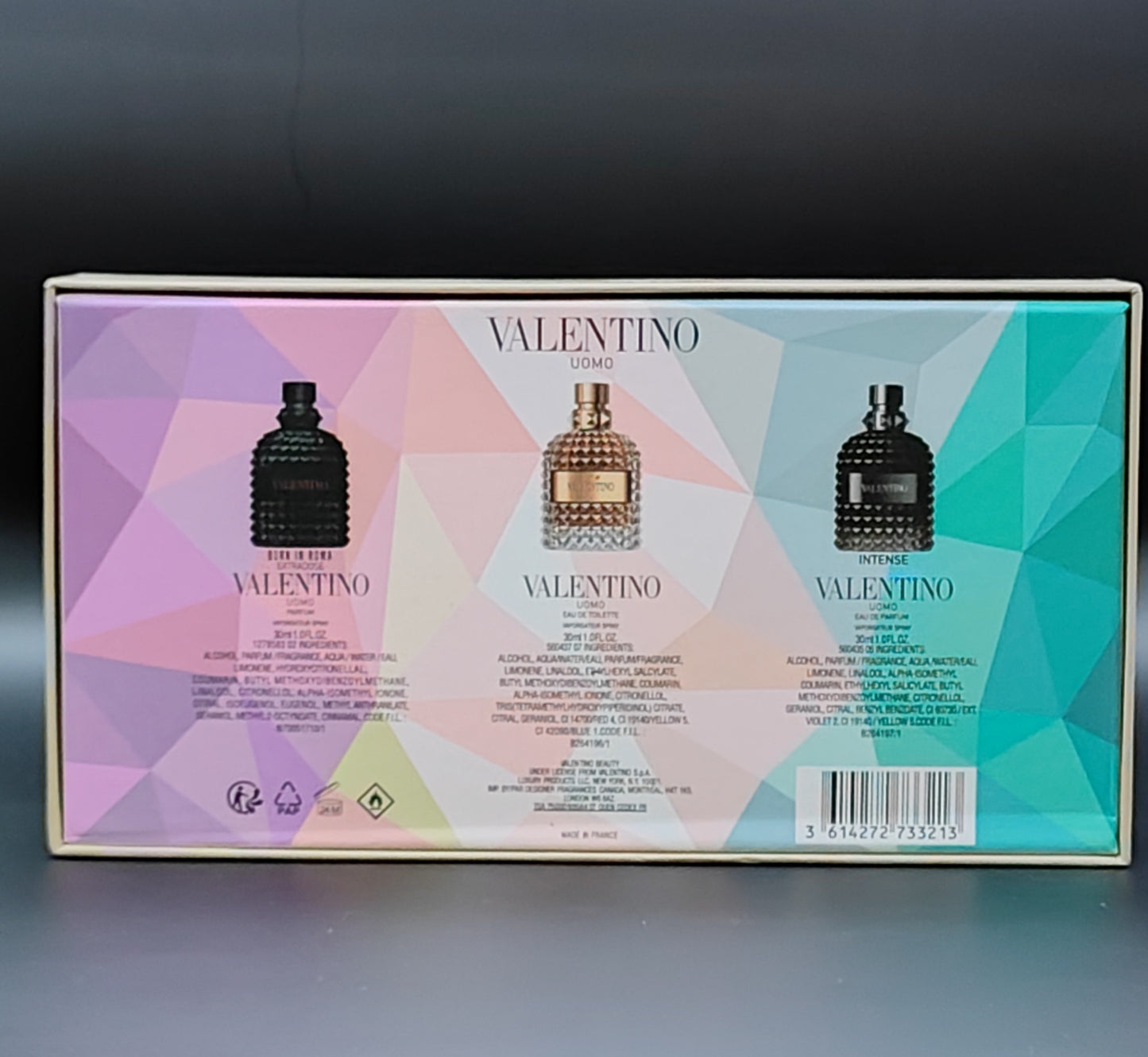 SET CALIDAD PREMIUM 3 PZ 30 ML VALENTINO BORN IN ROMA UOMO🔥