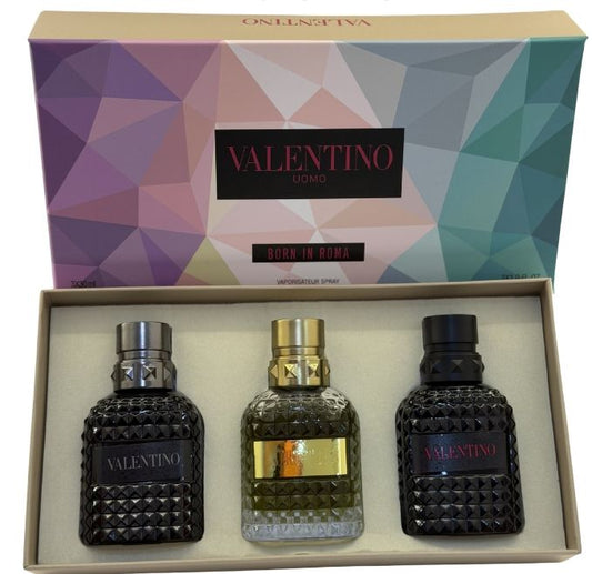SET CALIDAD PREMIUM 3 PZ 30 ML VALENTINO BORN IN ROMA UOMO🔥